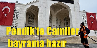 Camiler bayrama hazır