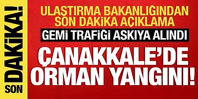 Çanakkale Boğazı'nda gemi trafiği geçici olarak askıya alındı!