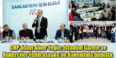 CHP Adayı Alper Yeğin: Istanbul Gazete ve Haberciler Federasyonu ile Kahvaltıda Buluştu. 