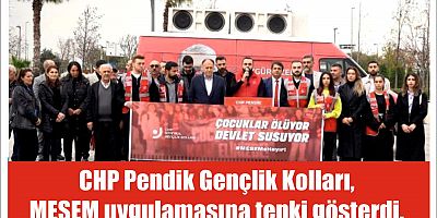 CHP Pendik Gençlik Kolları,  MESEM uygulamasına  tepki gösterdi.