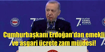Cumhurbaşkanı Erdoğan'dan emekli ve asgari ücrete zam müjdesi!