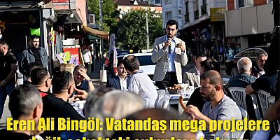 Eren Ali Bingöl: Vatandaş mega projelere değil, sokaktaki çukurlara bakıyor