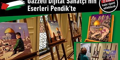 Gazzeli Dijital Sanatçı'nın Eserleri Pendik'te