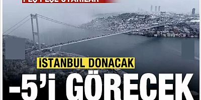 İstanbul’da kar yağışı şiddetini artırdı! Eksi 5'i görecek! AKOM'dan flaş açıklama!