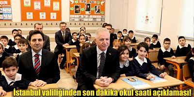 İstanbul valiliğinden son dakika okul saati açıklaması! İlk gün eğitim başlangıç ve bitiş ssatleriniaçıkladı