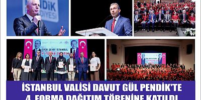 İSTANBUL VALİSİ DAVUT GÜL PENDİK'TE 4. FORMA DAĞITIM TÖRENİNE KATILDI
