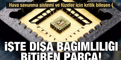 İşte dışa bağımlılık bitiren parça: Füze ve hava savunma sisteminin kritik parça yerli