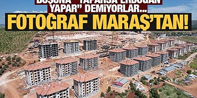 Kahramanmaraş'ta konutlar hızla yükseliyor, çatılar bile yapıldı