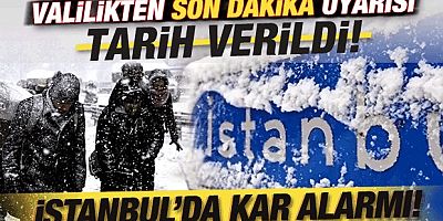 Kar yağışı alarmı! Valilikten beklenen uyarı geldi! O tarihte donacağız