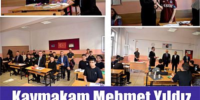 Kaymakam Mehmet Yıldız okulları ziyaret ediyor