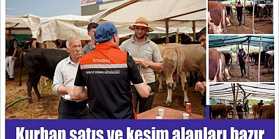 Kurban satış ve kesim alanları hazır