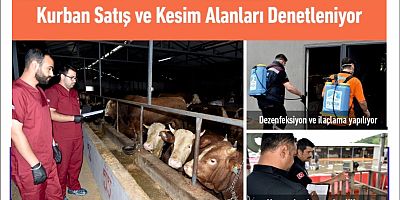 Kurban Satış ve Kesim Alanlarını Denetliyorlar