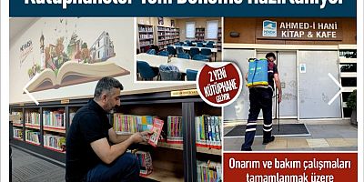 Kütüphaneler yeni döneme hazırlanıyor