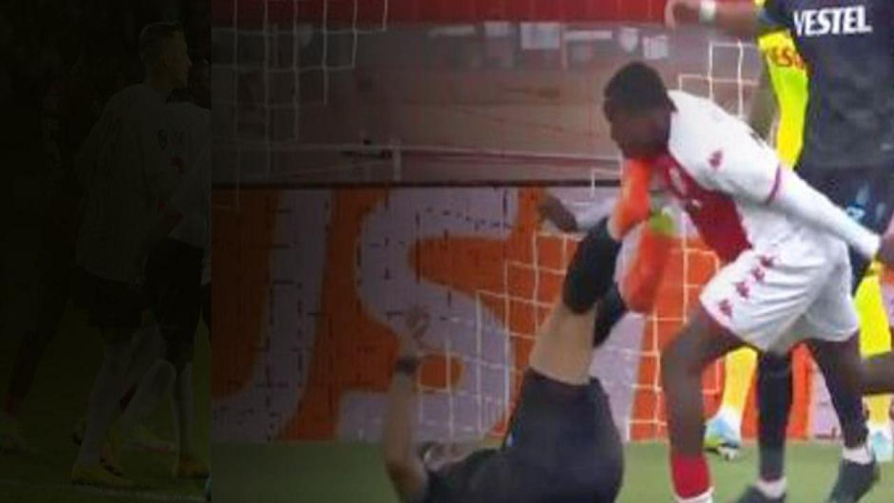 Maçın başında kırmızı kart çıktı! Trabzonspor 10 kişi kaldı