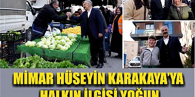 MİMAR HÜSEYİN KARAKAYA’YA    HALKIN İLGİSİ YOĞUN 