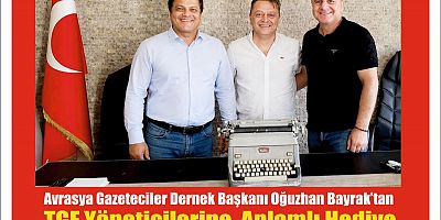 Oğuzhan Bayrak’tan TGF Yöneticilerine  Anlamlı Hediye