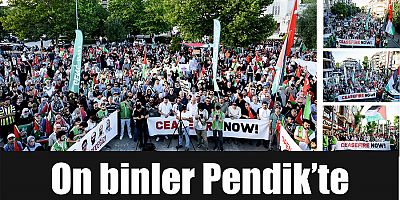 On binler Pendik’te işgalci İsrail’i lanetledi