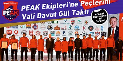 PEAK Ekipleri'ne Peçlerini Vali Davut Gül Taktı