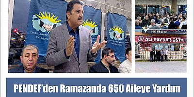 PENDEF’den Ramazanda 650 Aileye Yardım 