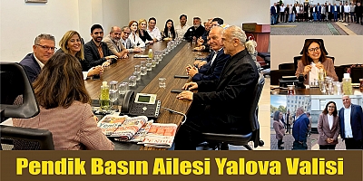 Pendik Basın Ailesi Yalova Valisi  Dr. Hülya Kaya’yı Makamında Ziyaret Etti