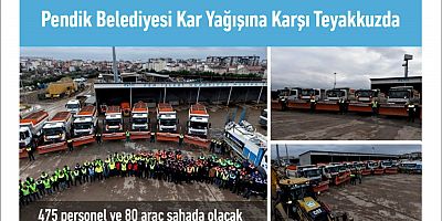 Pendik Belediyesi Kar Yağışına Karşı Teyakkuzda