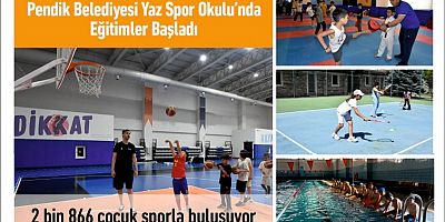 Pendik Belediyesi Yaz Spor Okulu’nda Eğitimler Başladı