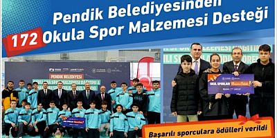 Pendik Belediyesinden 172 Okula Spor Malzemesi Desteği