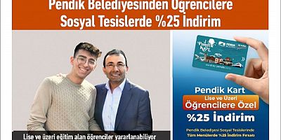 Pendik Belediyesinden Öğrencilere Sosyal Tesislerde %25 İndirim