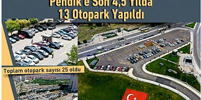 Pendik’e Son 4,5 Yılda 13 Otopark Yapıldı