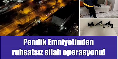 Pendik Emniyetinden ruhsatsız silah operasyonu!