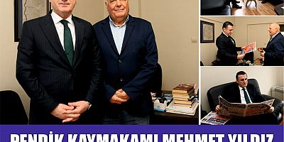 PENDİK KAYMAKAMI MEHMET YILDIZ,  A. KENT HABER GAZETEMİZİ ZİYARET ETTİ.