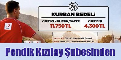 Pendik Kızılay Şubesinden Kurban Bağışı Kampanyası