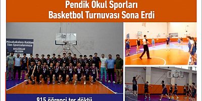 Pendik Okul Sporları Basketbol Turnuvası Sona Erdi