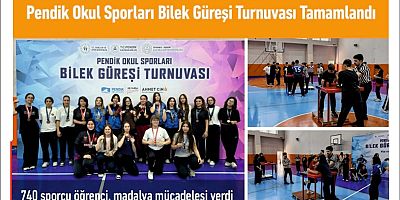 Pendik Okul Sporları Bilek Güreşi Turnuvası Tamamlandı