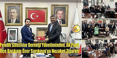 Pendik Sivaslılar Derneği Yönetiminden, Pendik AK Parti İlçe Başkanı Özer Sarıkaya’ya Nezaket Ziyareti