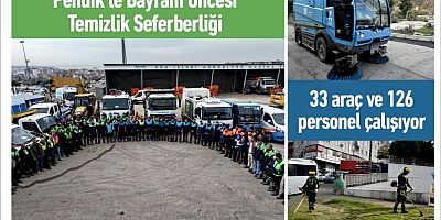 Pendik'te Bayram Öncesi Temizlik Seferberliği