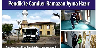 Pendik’te Camiler Ramazan Ayına Hazır