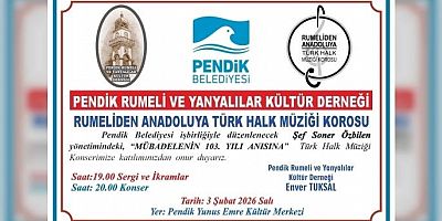 Pendik’te ‘Mübadele’nin 103. Yılı’ Anısına Türk Halk Müziği Konseri