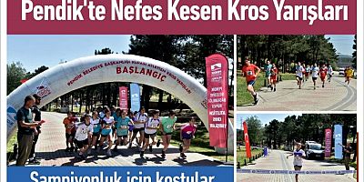 Pendik'te Nefes Kesen Kros Yarışları