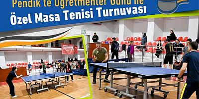 Pendik’te Öğretmenler Günü’ne Özel Masa Tenisi Turnuvası