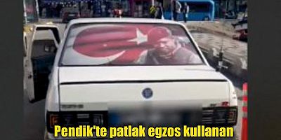 Pendik'te patlak egzos kullanan 43 araç trafikten men edildi