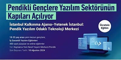 Pendikli Gençlere Yazılım Sektörünün Kapıları Açılıyor