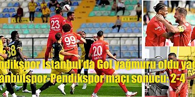 Pendikspor Istanbul’da Gol yağmuru oldu yağdı İstanbulspor-Pendikspor maçı sonucu: 2-4 