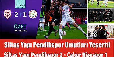 Pendikspor, Rizespor karşısında geri döndü!