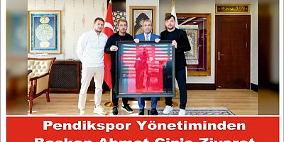 Pendikspor Yönetiminden Başkan Ahmet Cin’e Ziyaret