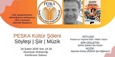 PESKA’dan 18 Şubat’ta Kültür Şöleni