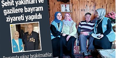 Şehit yakınları ve gazilere bayram ziyareti yapıldı