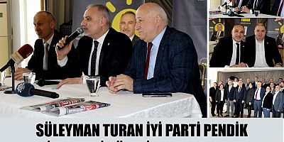SÜLEYMAN TURAN İYİ PARTİ PENDİK BELEDİYE MECLİS ÜYESİ ADAYLARINI TANITTI