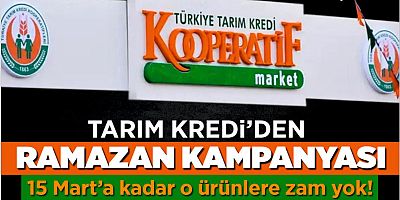 Tarım Kredi'den ramazan kampanyası başladı