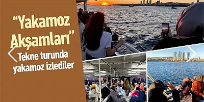 Tekne turunda yakamoz izlediler